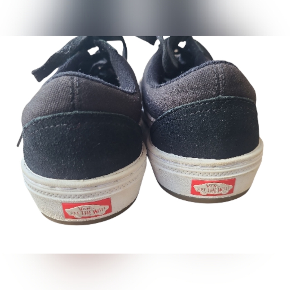 Vans Pop Cush BMX Black + White Suede And Canvas Sneakers Size W6 Or M 5.5 EU 37 - Picture 4 of 6